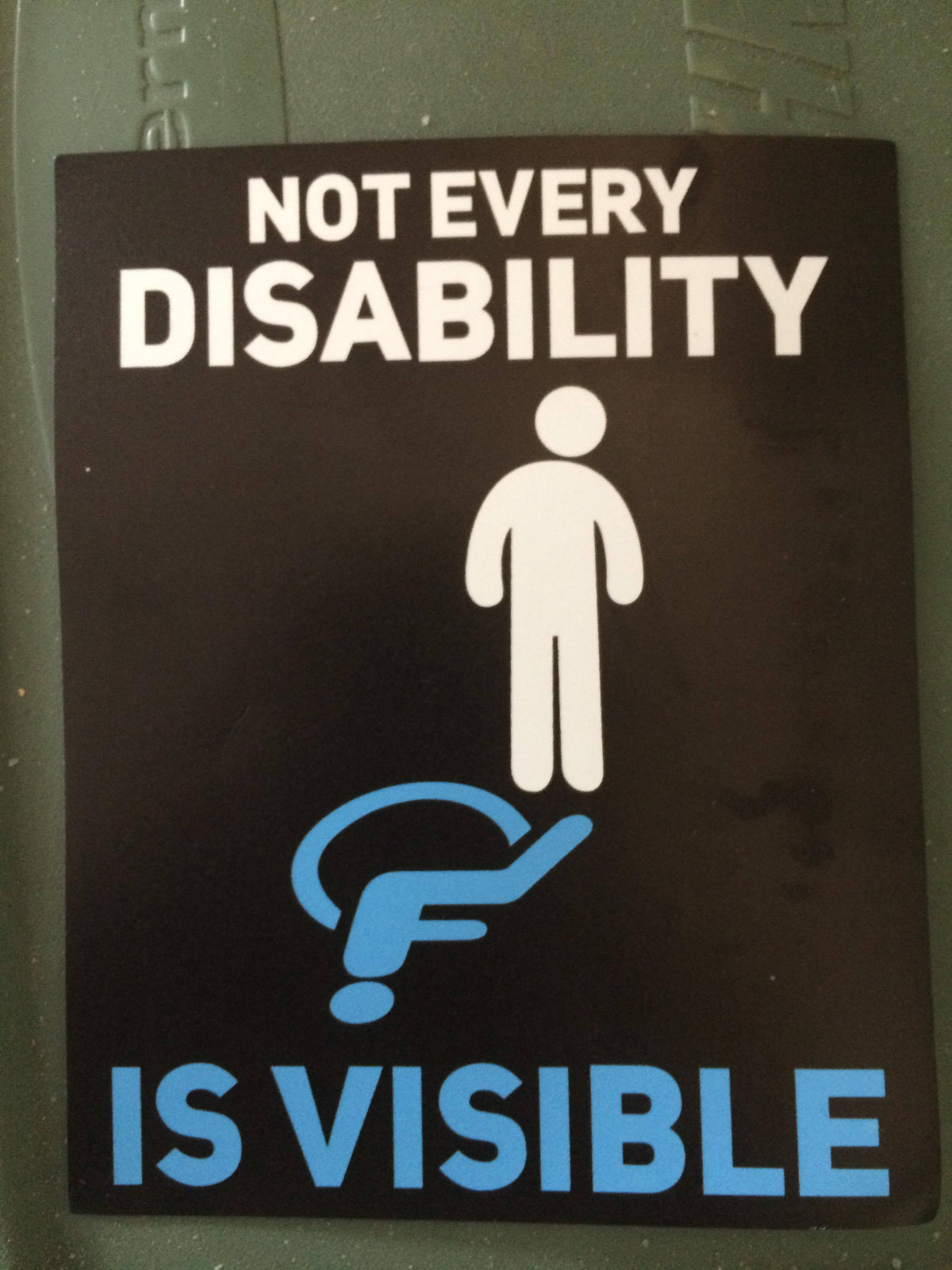Invisible Disability Car Magnet - The Unchargeables