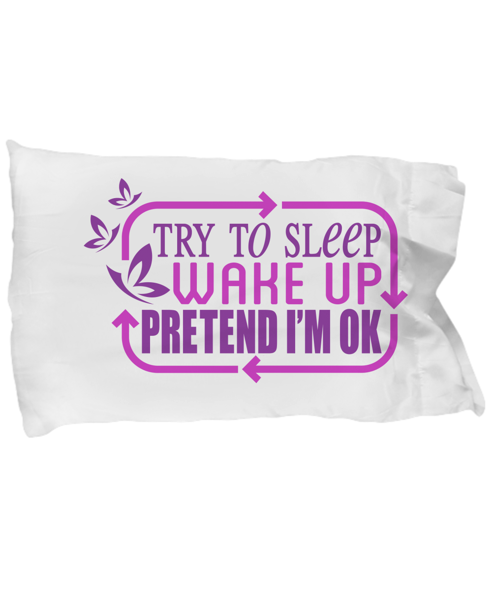 Chronic Illness Cycle Purple Big PillowCase - The Unchargeables