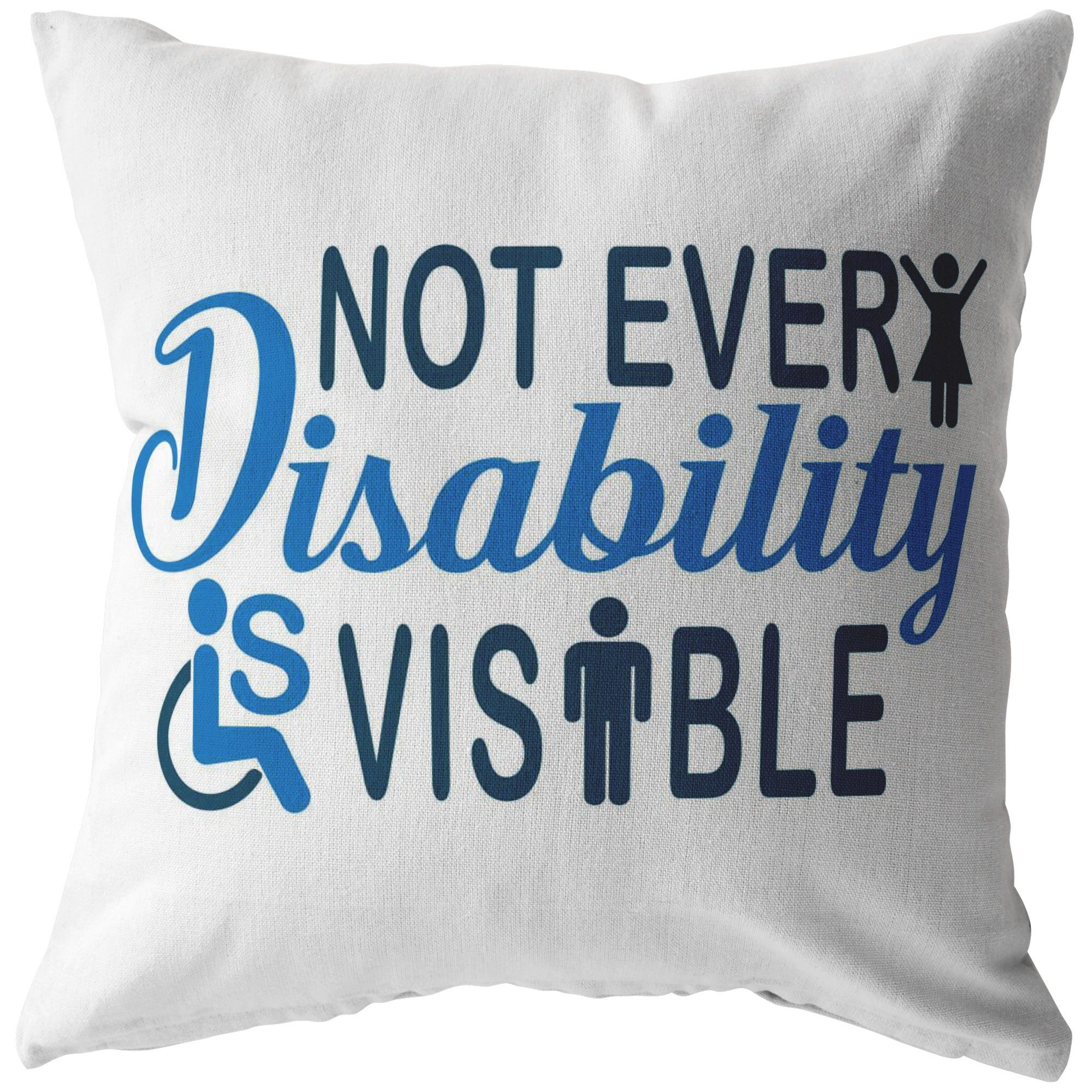 Invisible Disability With Icons Pillow - The Unchargeables