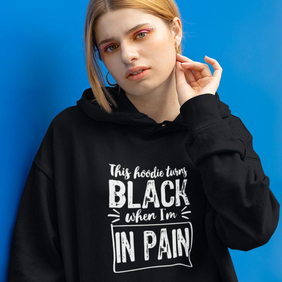 Turns Black When In Pain Hoodie (Legacy Collection)