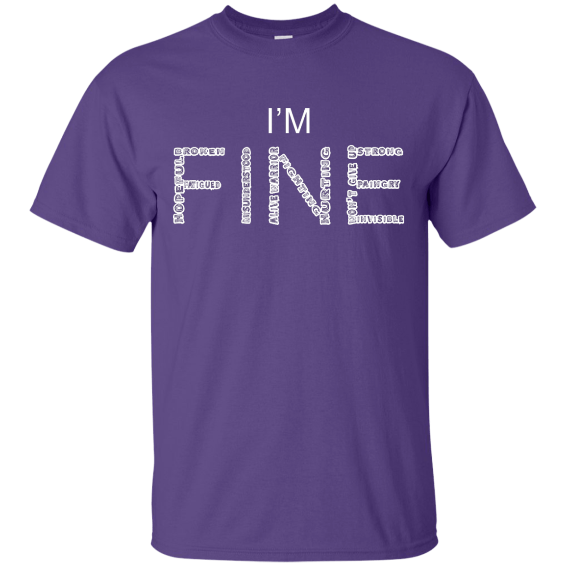 I&#39;m Fine Between The Lines Unisex Shirt - The Unchargeables