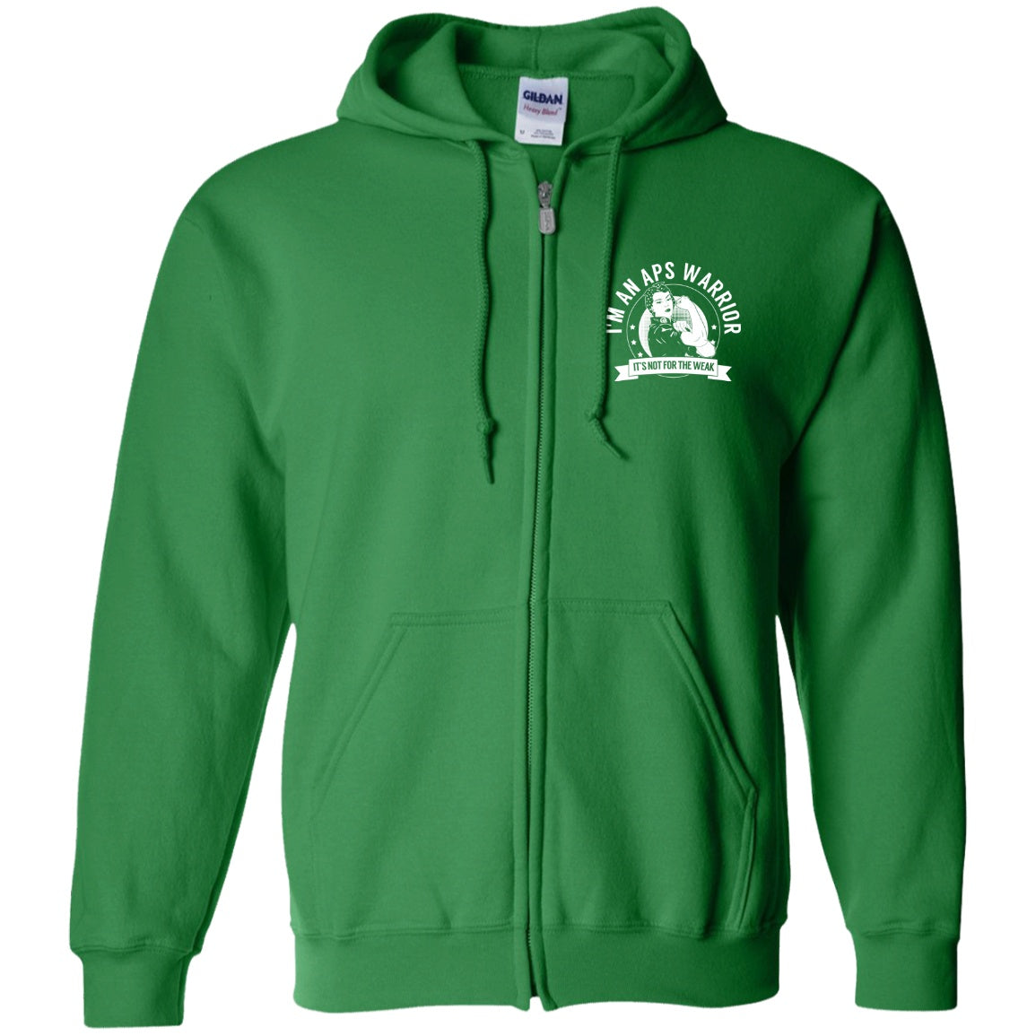 Antiphospholipid Antibody Syndrome - APS Warrior NFTW Zip Up Hooded Sweatshirt - The Unchargeables