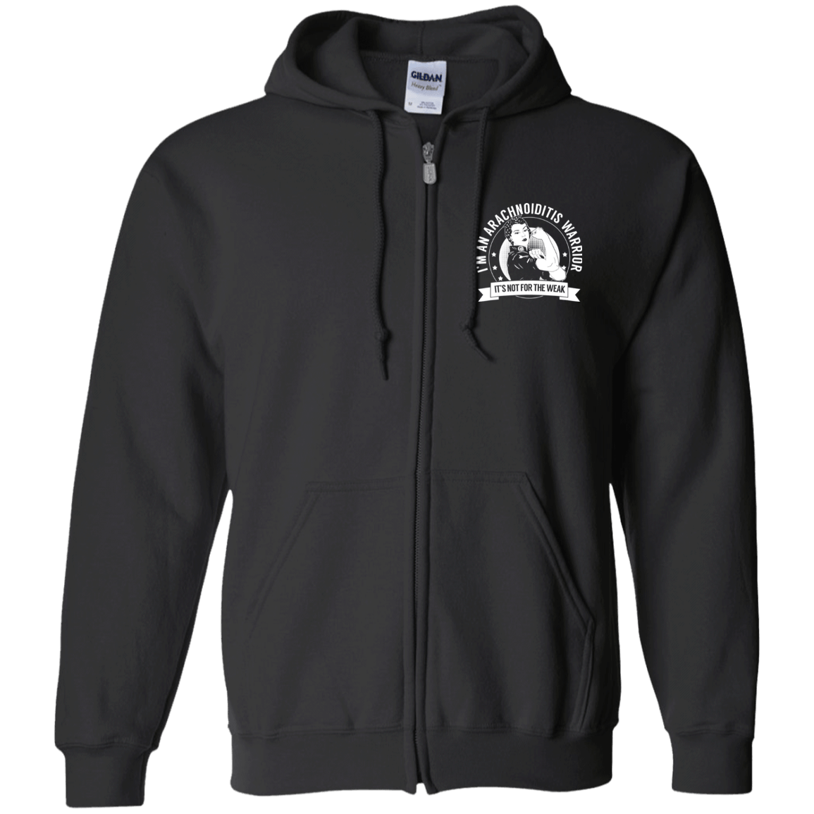 Arachnoiditis Warrior NFTW Zip Up Hooded Sweatshirt - The Unchargeables