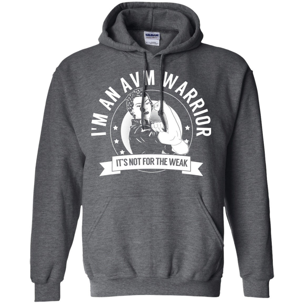 Arteriovenous Malformation - AVM Warrior NFTW Pullover Hoodie 8 oz. - The Unchargeables