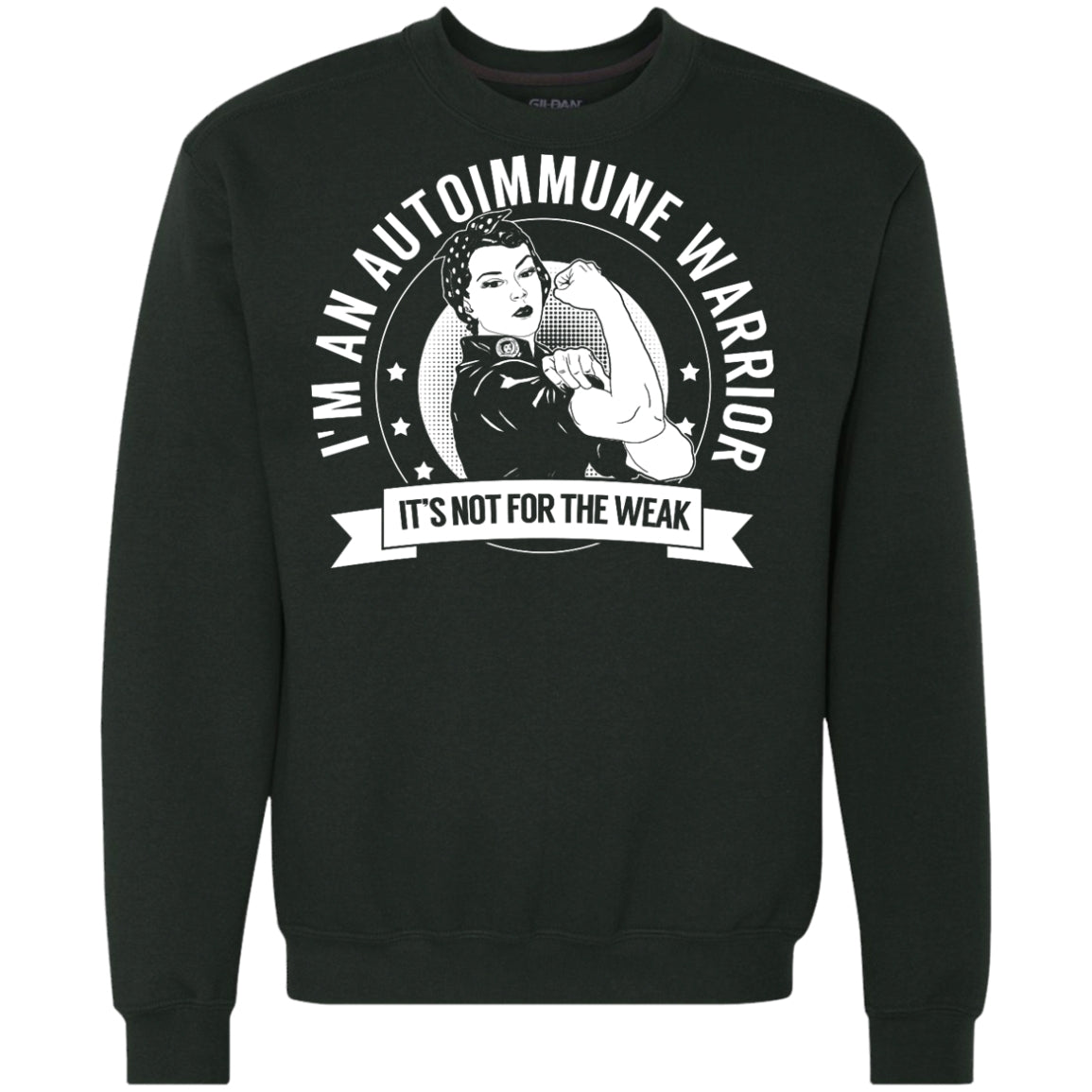 Autoimmune Warrior NFTW Crewneck Sweatshirt 9 oz. - The Unchargeables