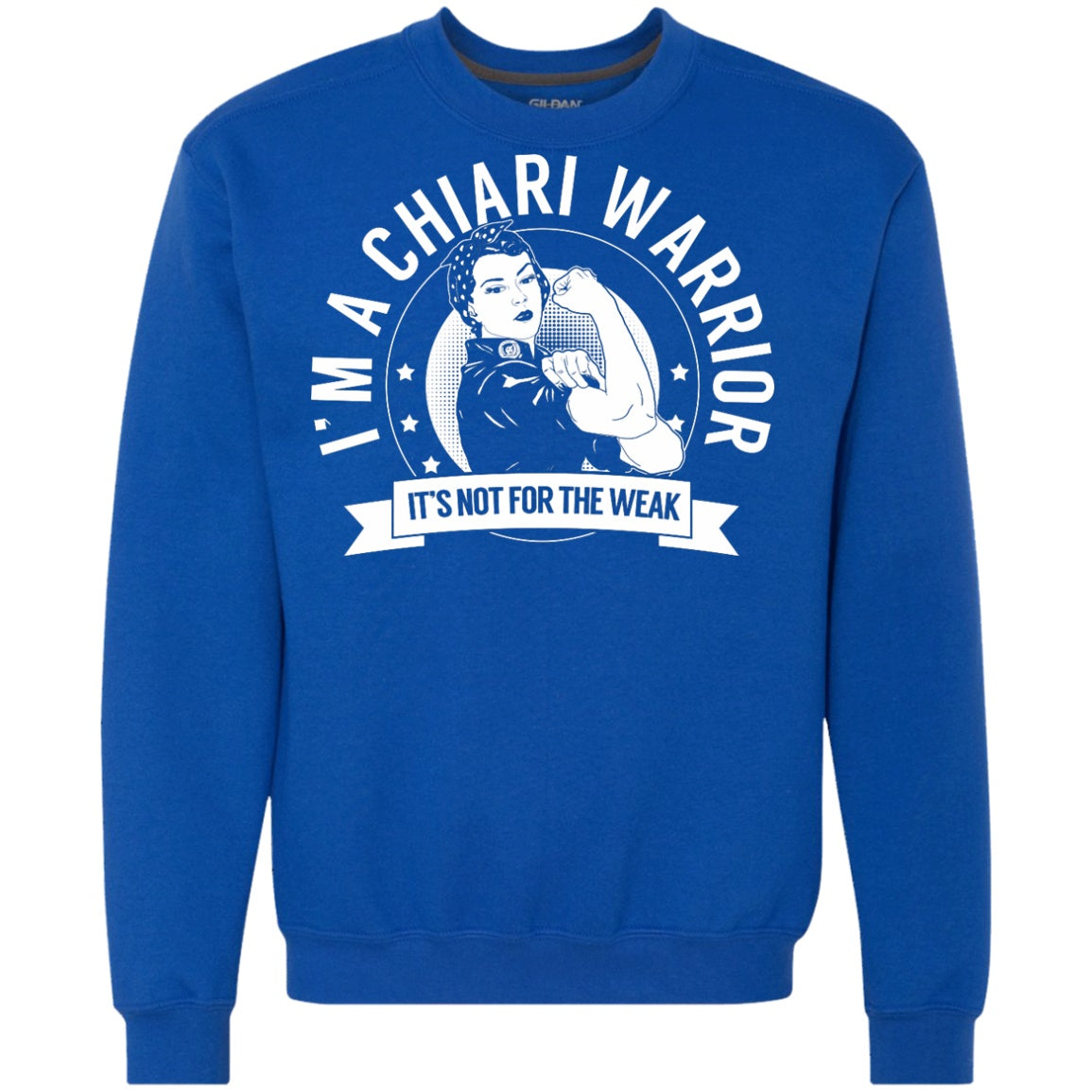 Chiari Warrior Not for the Weak Crewneck Sweatshirt 9 oz. - The Unchargeables