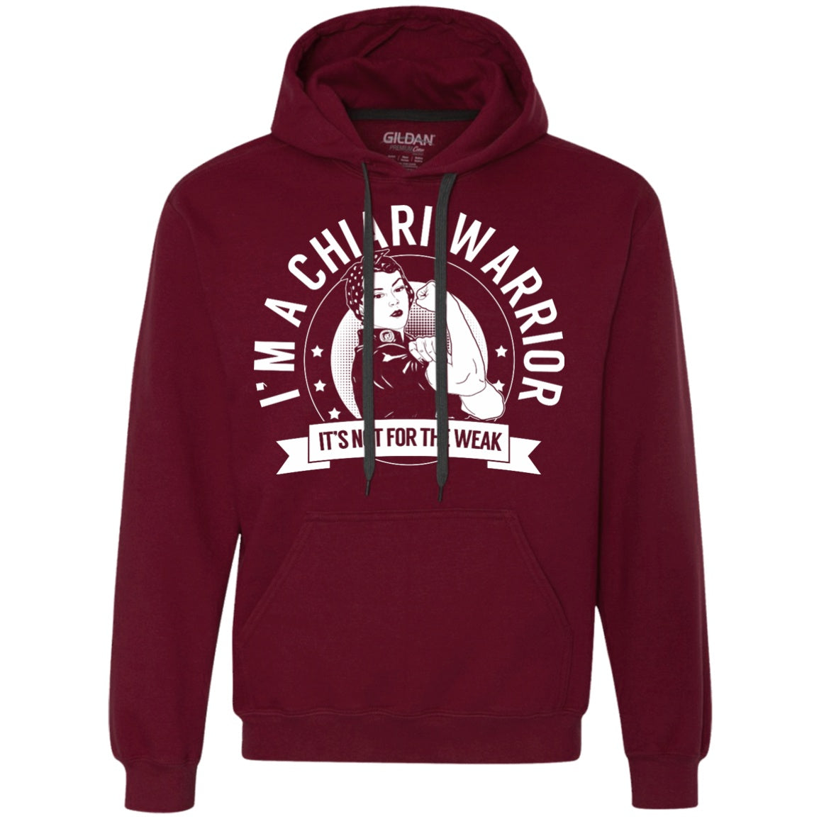 Chiari Warrior Not for the Weak Pullover Hoodie 9 oz. - The Unchargeables