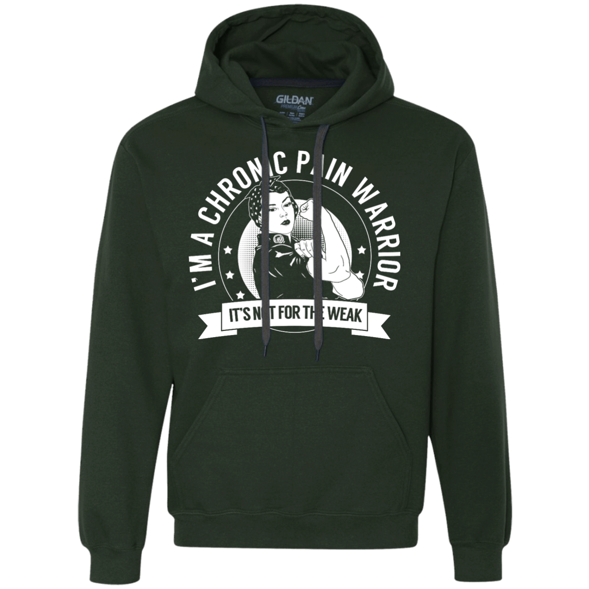 Chronic Pain Warrior Not For The Weak Pullover Hoodie - The Unchargeables