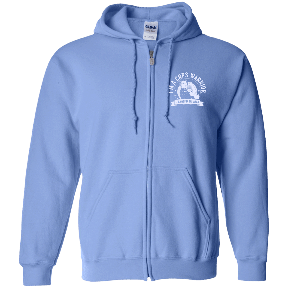 Complex Regional Pain Syndrome - CRPS Warrior NFTW Zip Up Hooded Sweatshirt - The Unchargeables