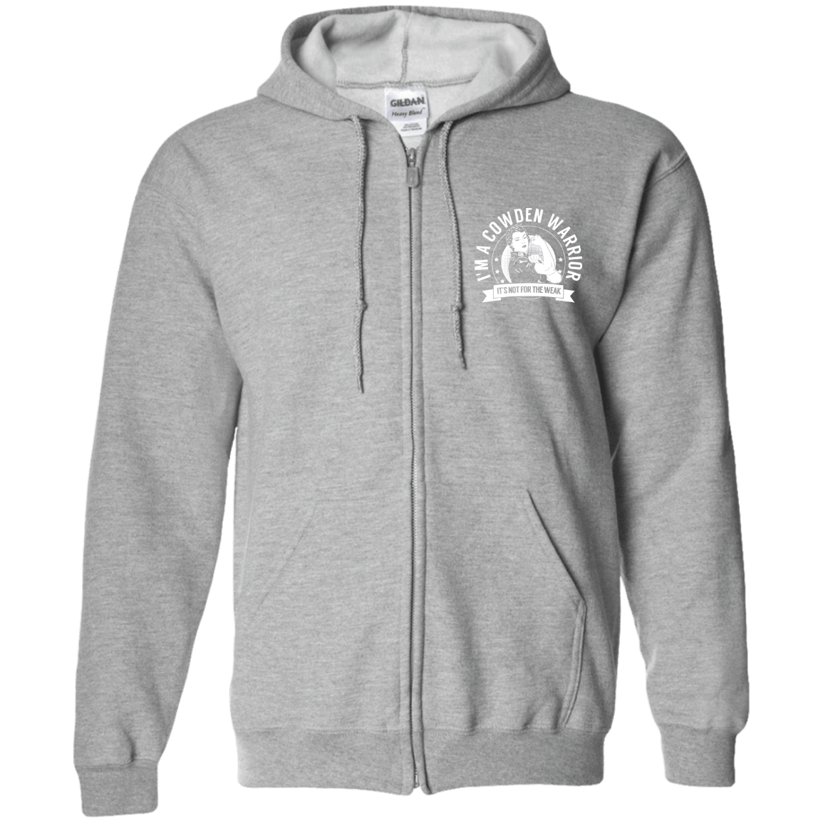 Cowden Syndrome - Cowden Warrior NFTW Zip Up Hooded Sweatshirt - The Unchargeables