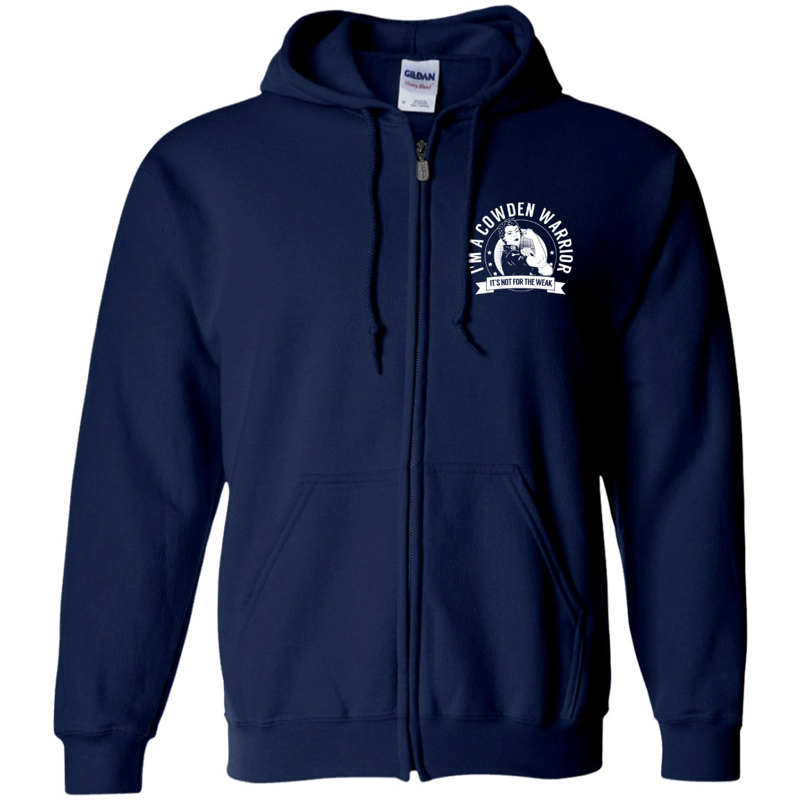 Cowden Syndrome - Cowden Warrior NFTW Zip Up Hooded Sweatshirt - The Unchargeables