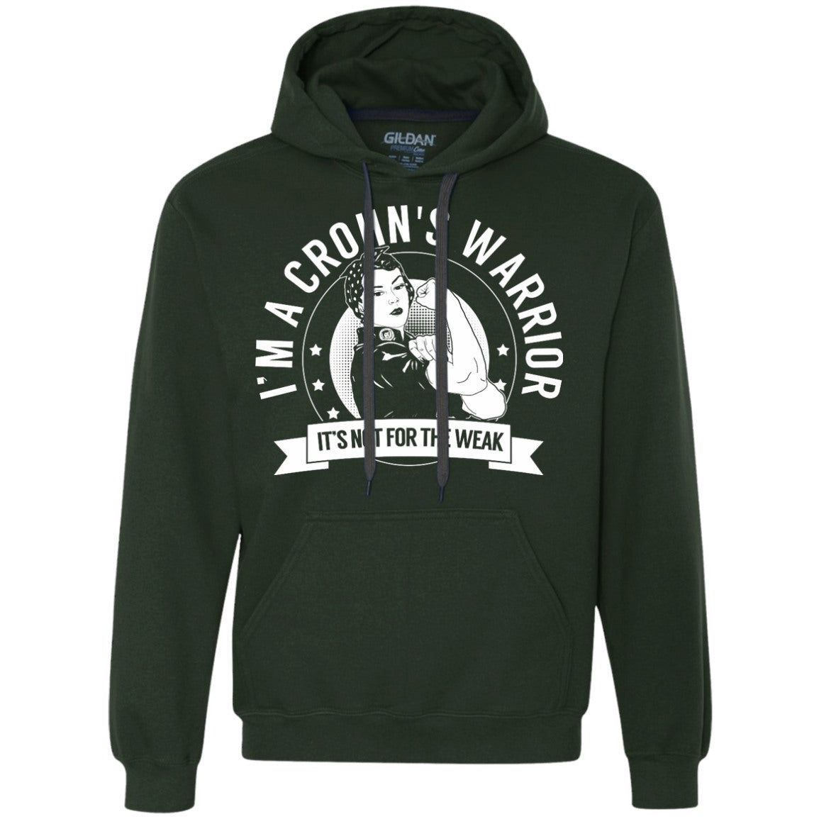 Crohn&#39;s Warrior Not For The Weak Pullover Hoodie - The Unchargeables