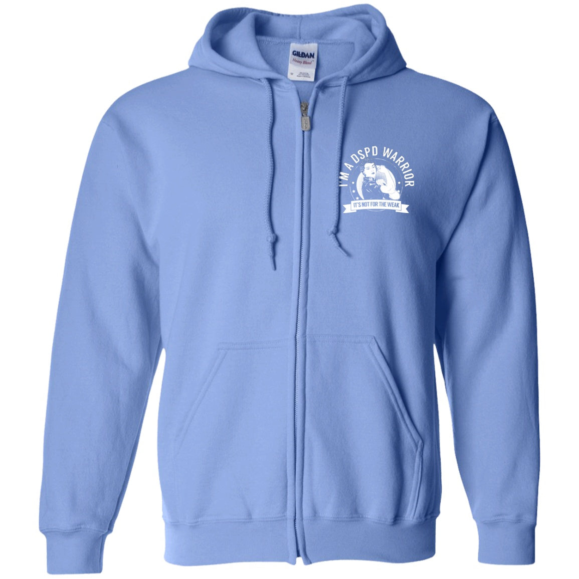 Delayed Sleep Phase Disorder - DSPD Warrior NFTW Zip Up Hooded Sweatshirt - The Unchargeables