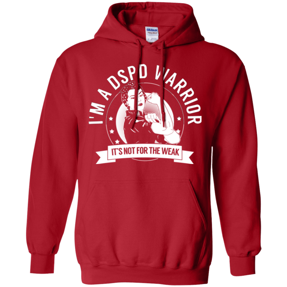 Delayed Sleep Phase Disorder - DSPD Warrior Not For The Weak Pullover Hoodie 8 oz. - The Unchargeables