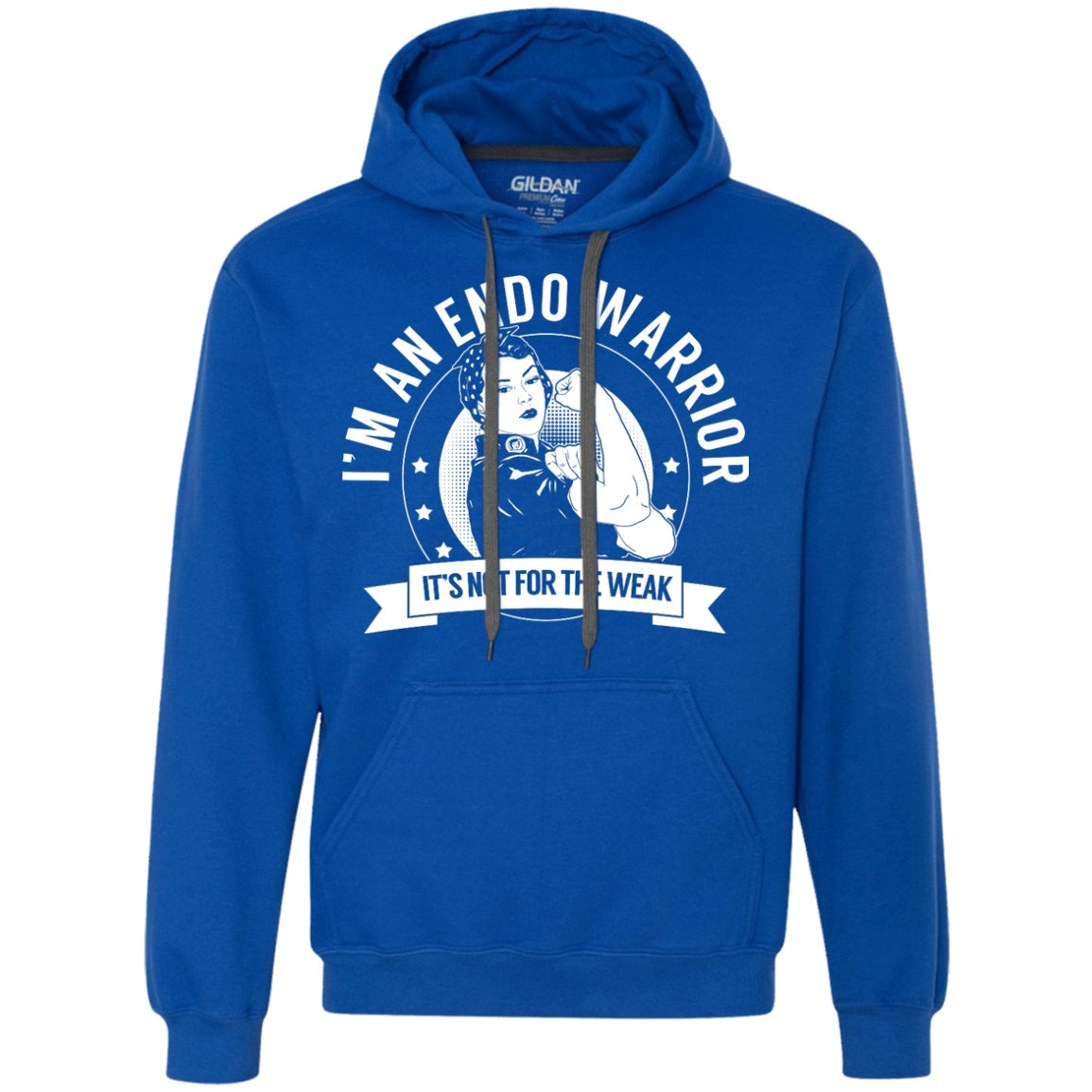 Endometriosis - Endo Warrior Not For The Weak Pullover Hoodie - The Unchargeables