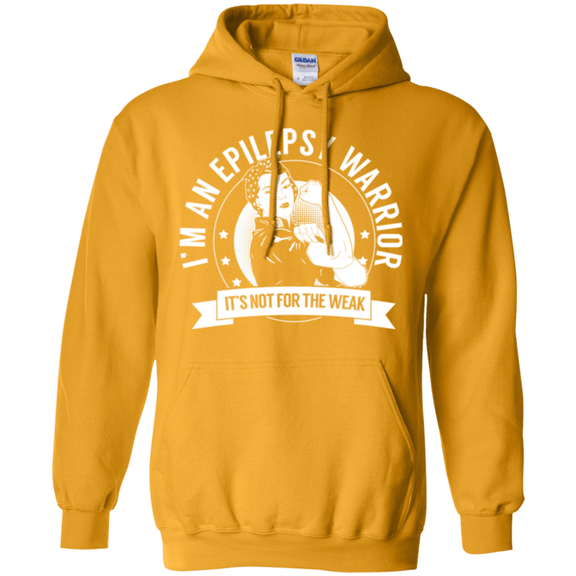 Epilepsy Warrior Not For The Weak Pullover Hoodie 8 oz. - The Unchargeables