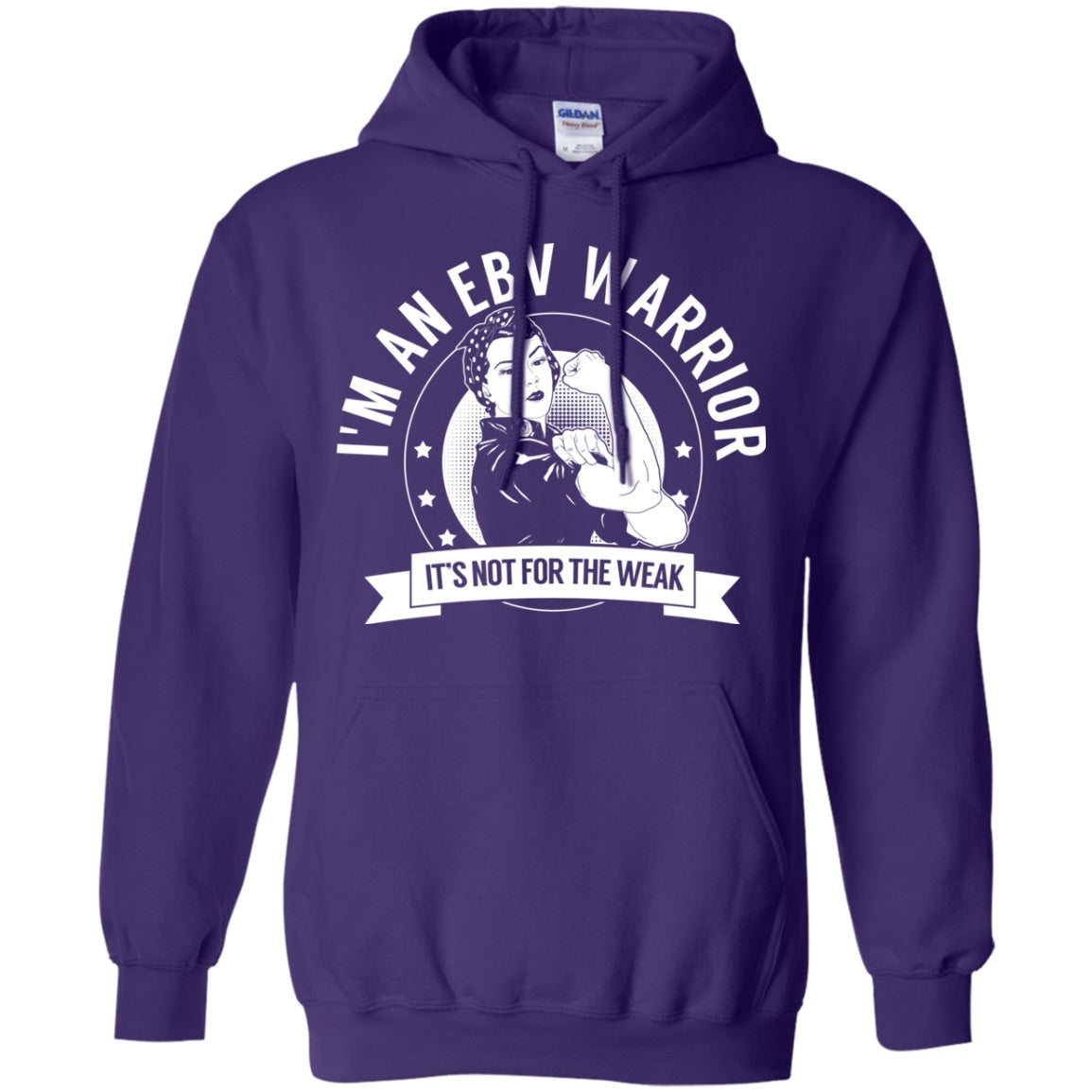 Epstein-Barr Virus - EBV Warrior NFTW Pullover Hoodie 8 oz. - The Unchargeables