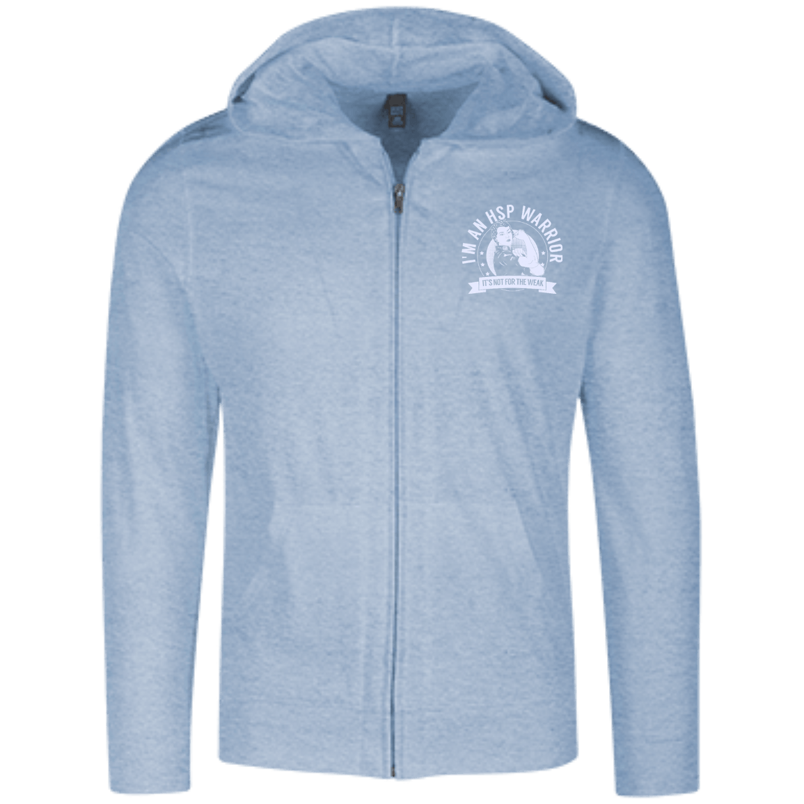 Hereditary Spastic Paraparesis - HSP Warrior Not For The Weak Full Zip Hoodie - The Unchargeables
