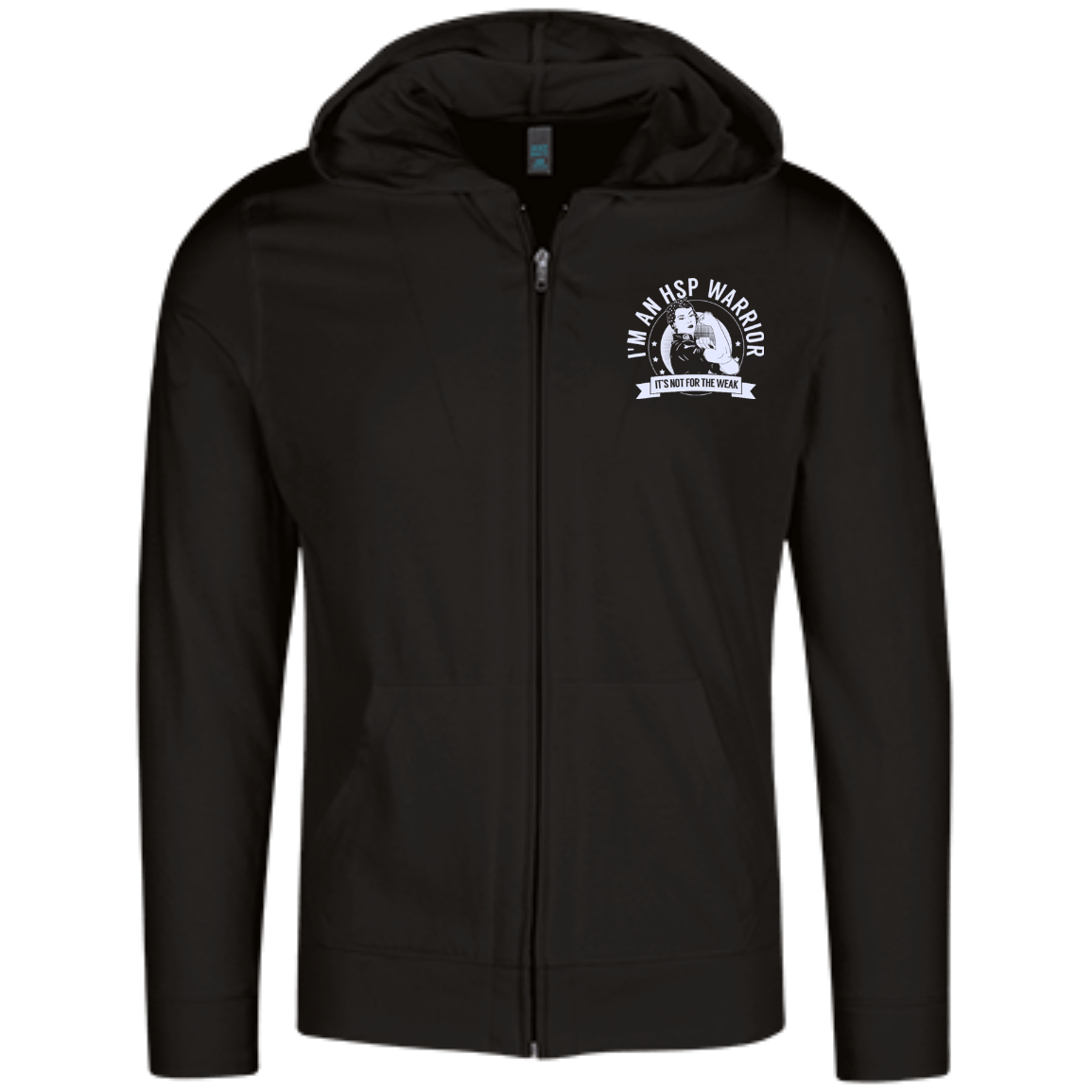 Hereditary Spastic Paraparesis - HSP Warrior Not For The Weak Full Zip Hoodie - The Unchargeables