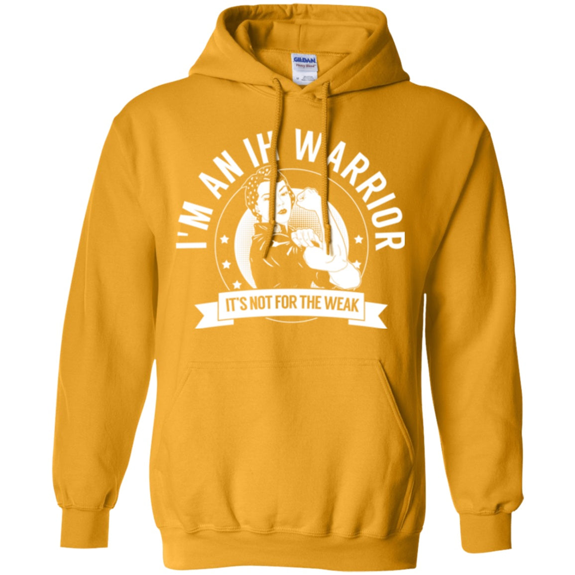 Idiopathic Hypersomnia - IH Warrior Not For The Weak Pullover Hoodie 8 oz. - The Unchargeables
