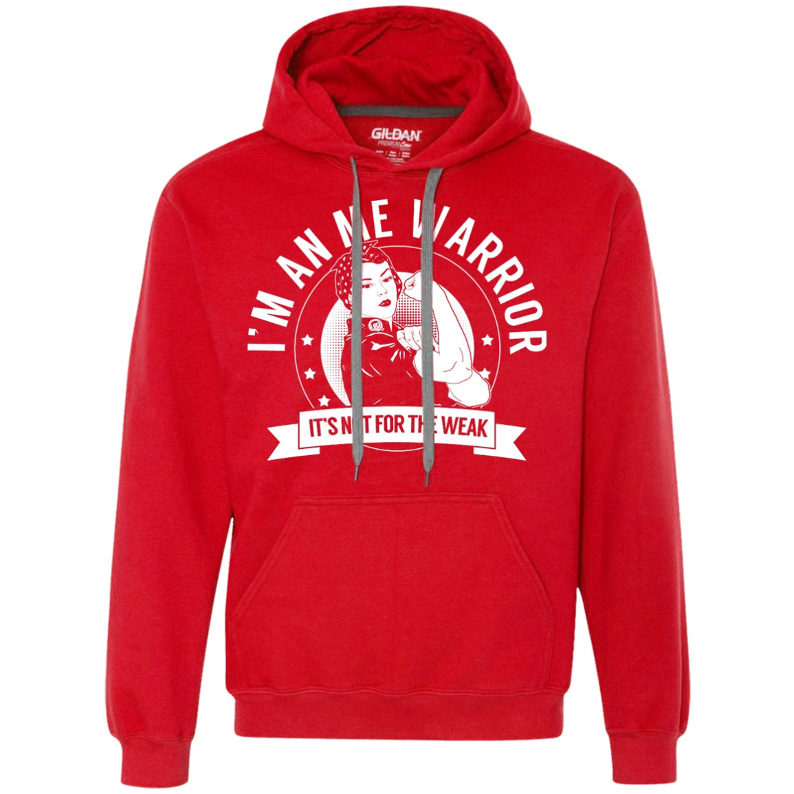 Myalgic Encephalomyelitis - ME Warrior Not for the Weak Pullover Hoodie - The Unchargeables