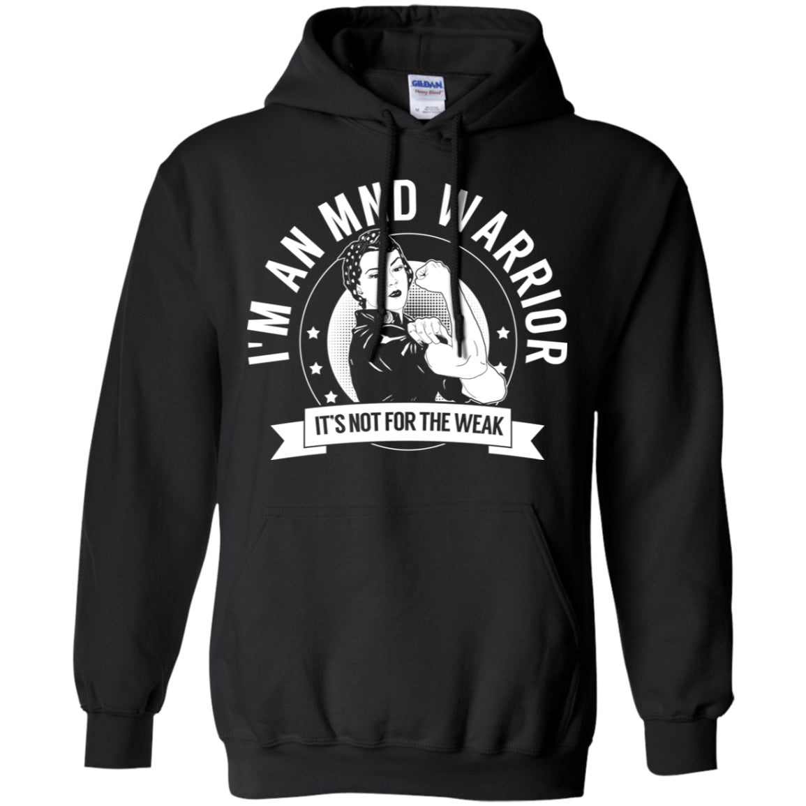 Motor Neurone Disease - MND Warrior NFTW Pullover Hoodie 8 oz. - The Unchargeables