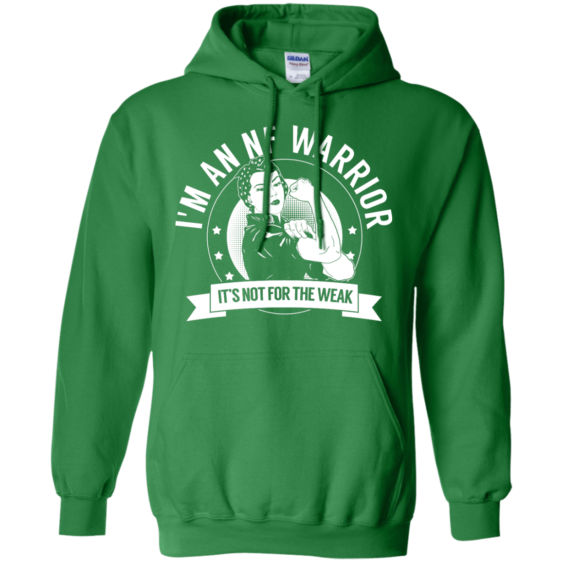 Neurofibromatosis - NF Warrior Not For The Weak Pullover Hoodie 8 oz - The Unchargeables