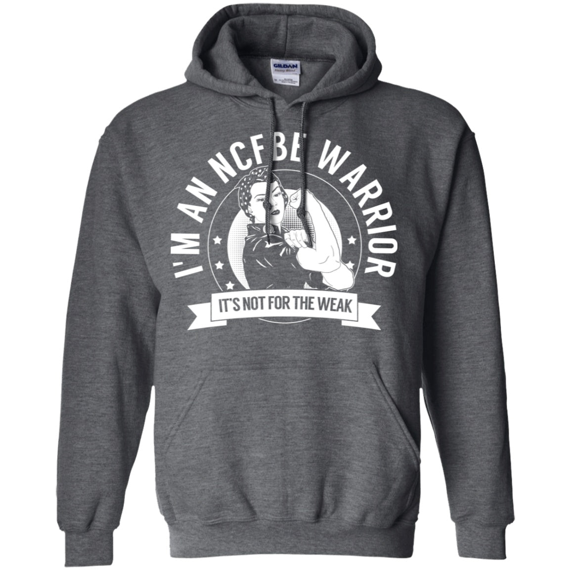 Non-cystic fibrosis bronchiectasis -  NCFBE Warrior NFTW Pullover Hoodie 8 oz. - The Unchargeables