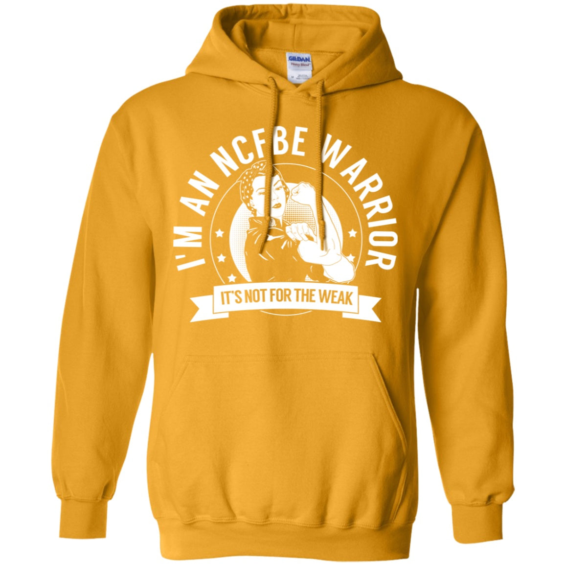 Non-cystic fibrosis bronchiectasis -  NCFBE Warrior NFTW Pullover Hoodie 8 oz. - The Unchargeables