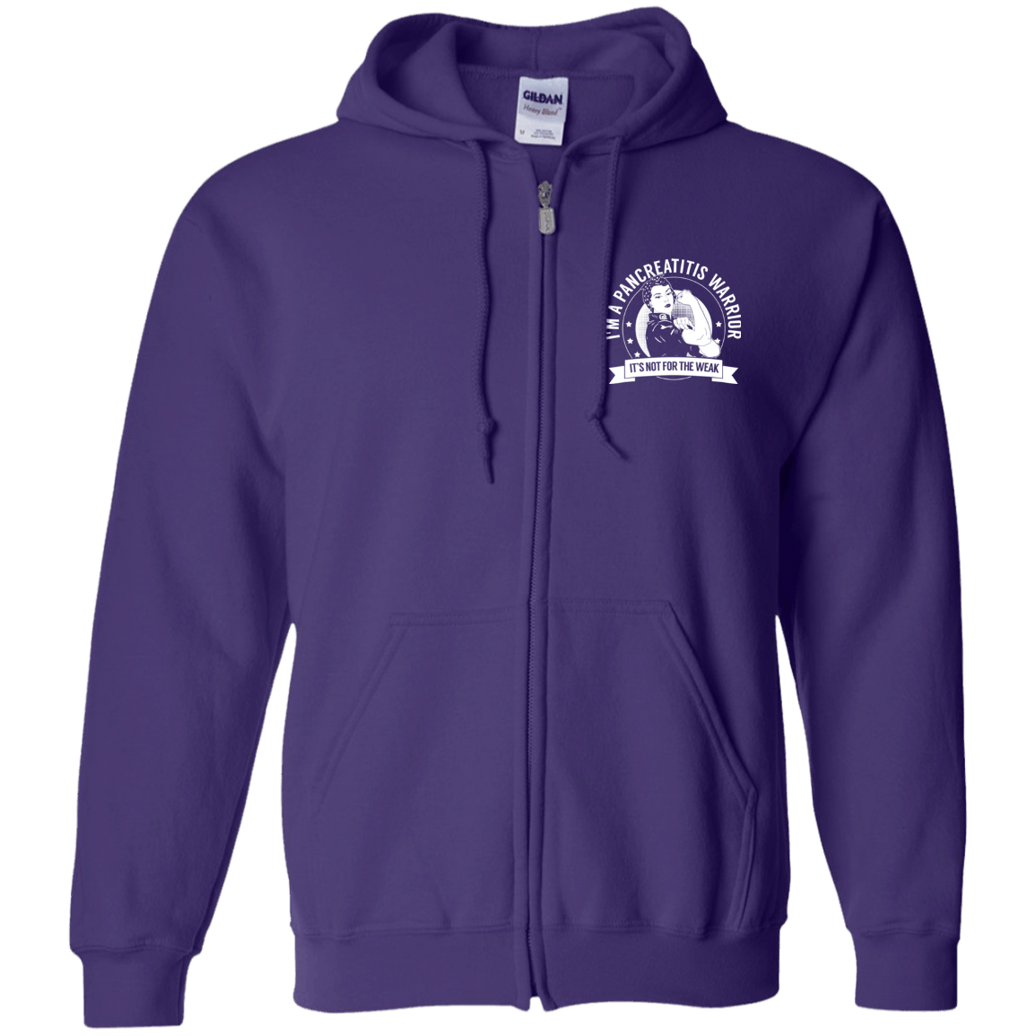 Pancreatitis Warrior NFTW Zip Up Hooded Sweatshirt - The Unchargeables