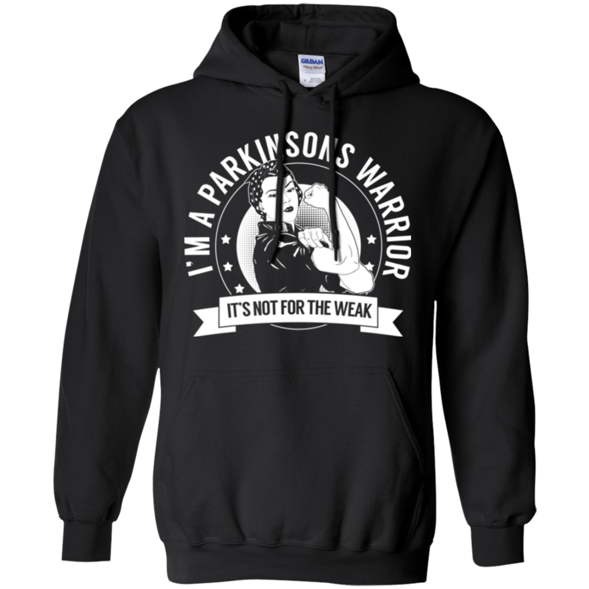 Parkinson's Warrior Not For The Weak Pullover Hoodie 8 oz. - The Unchargeables