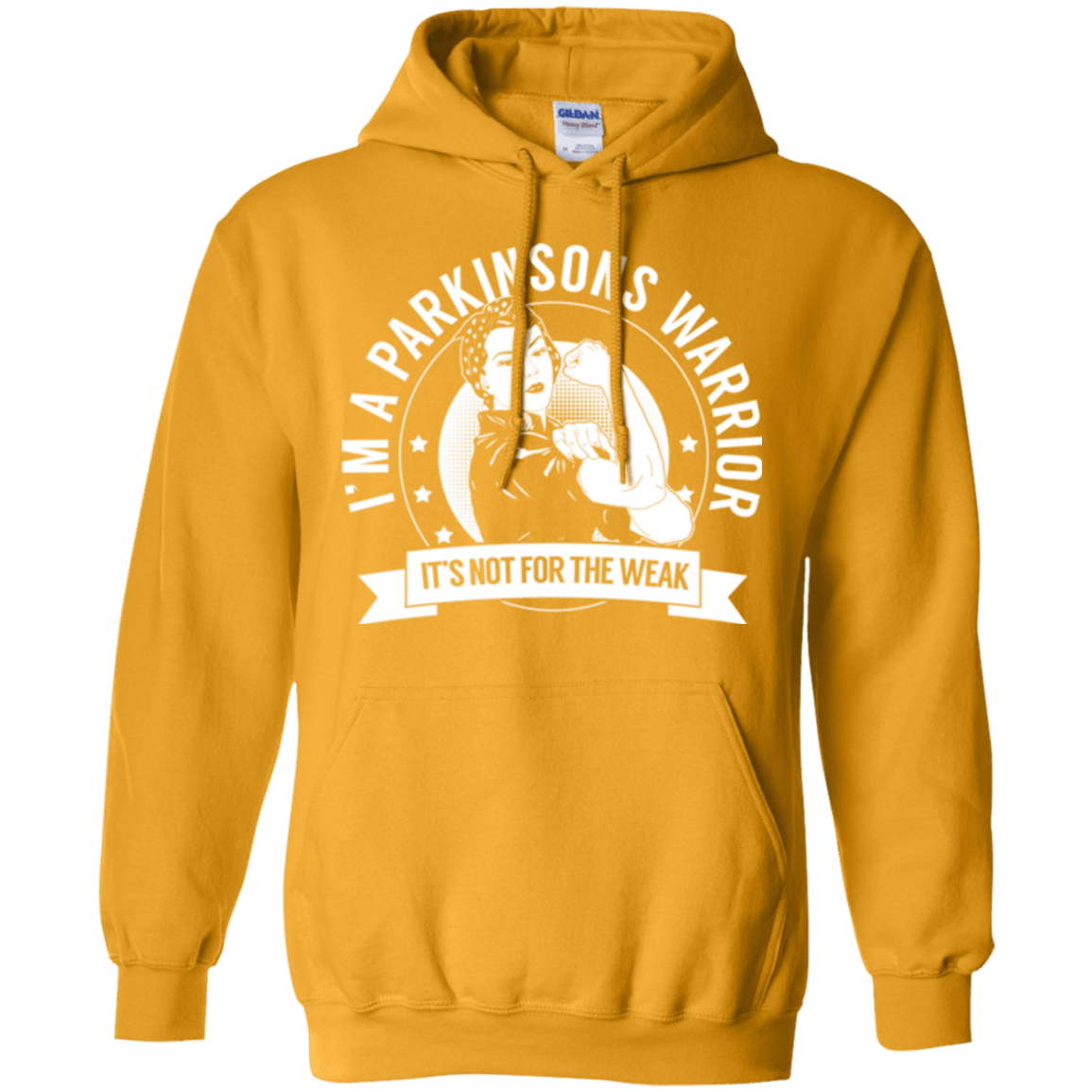 Parkinson&#39;s Warrior Not For The Weak Pullover Hoodie 8 oz. - The Unchargeables