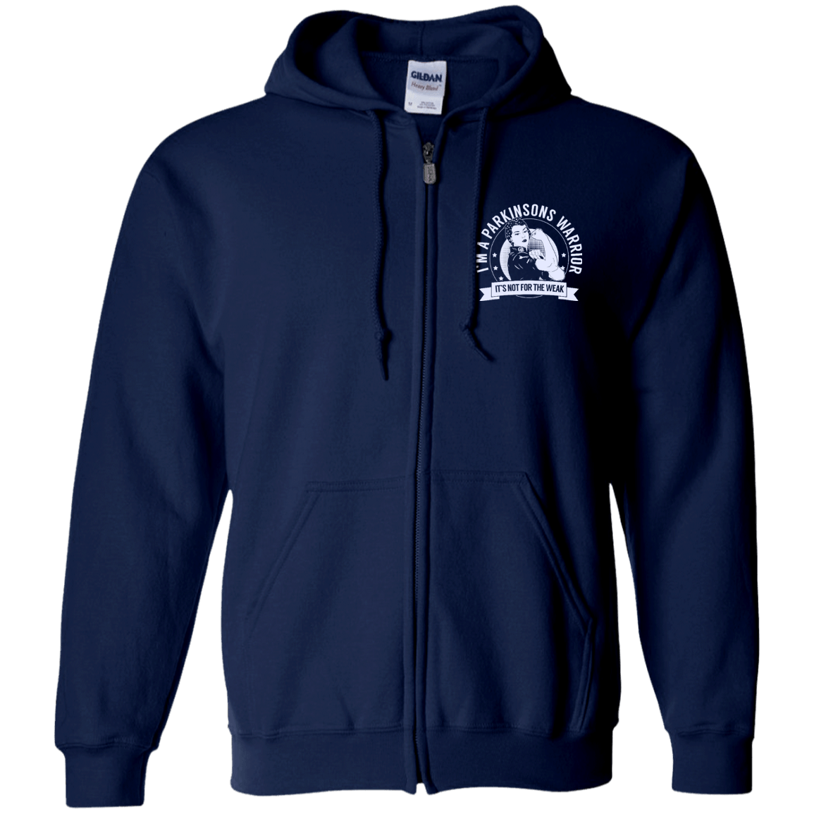 Parkinsons Warrior NFTW Zip Up Hooded Sweatshirt - The Unchargeables