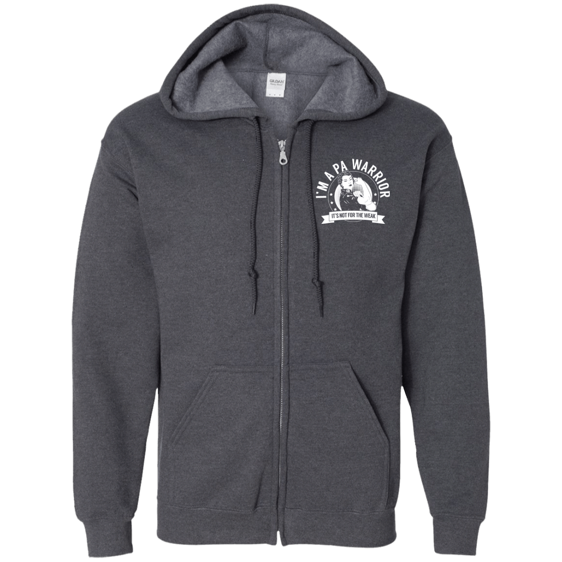 Pernicious Anaemia - PA Warrior NFTW Zip Up Hooded Sweatshirt - The Unchargeables