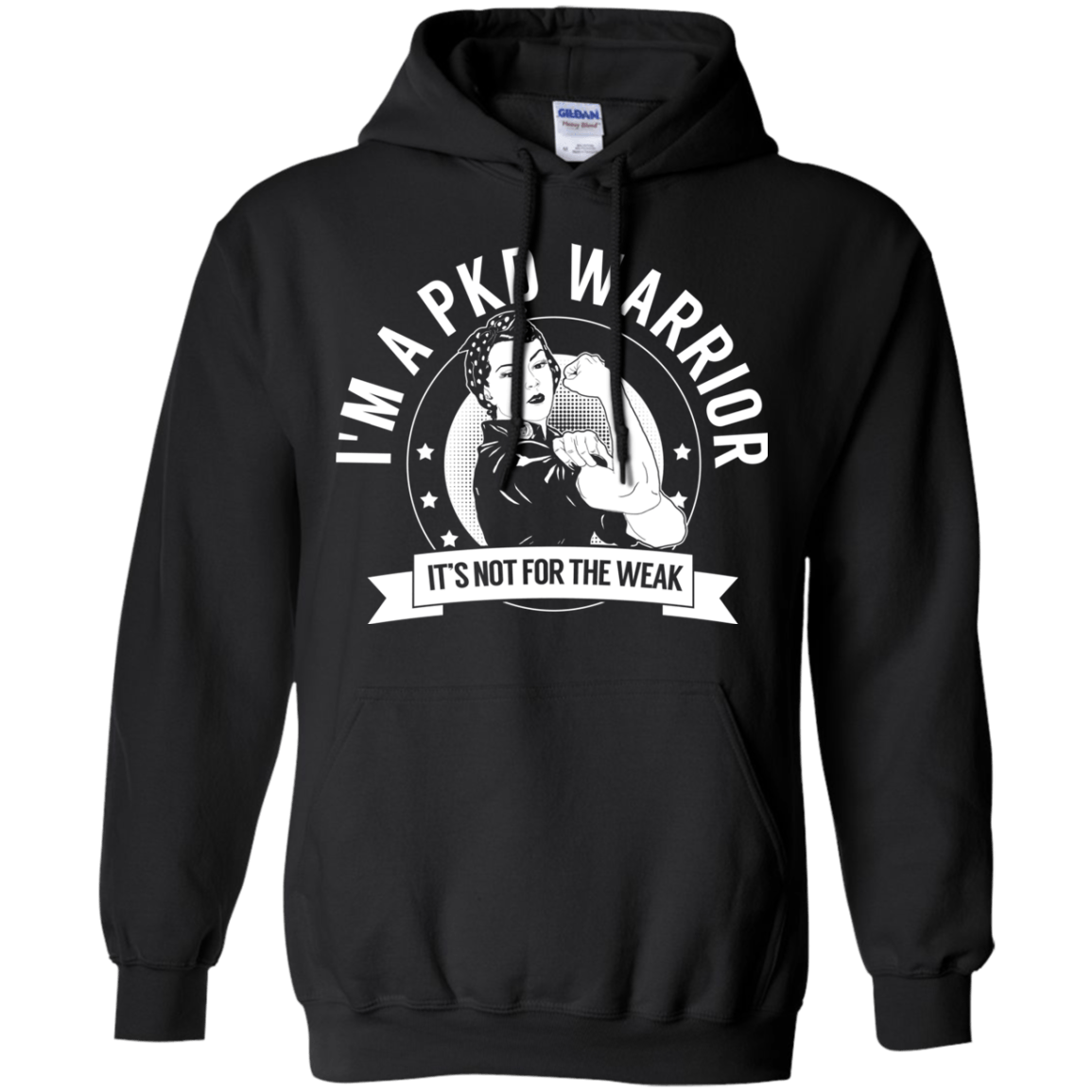 Polycystic Kidney Disease - PKD Warrior NFTW Pullover Hoodie 8 oz. - The Unchargeables