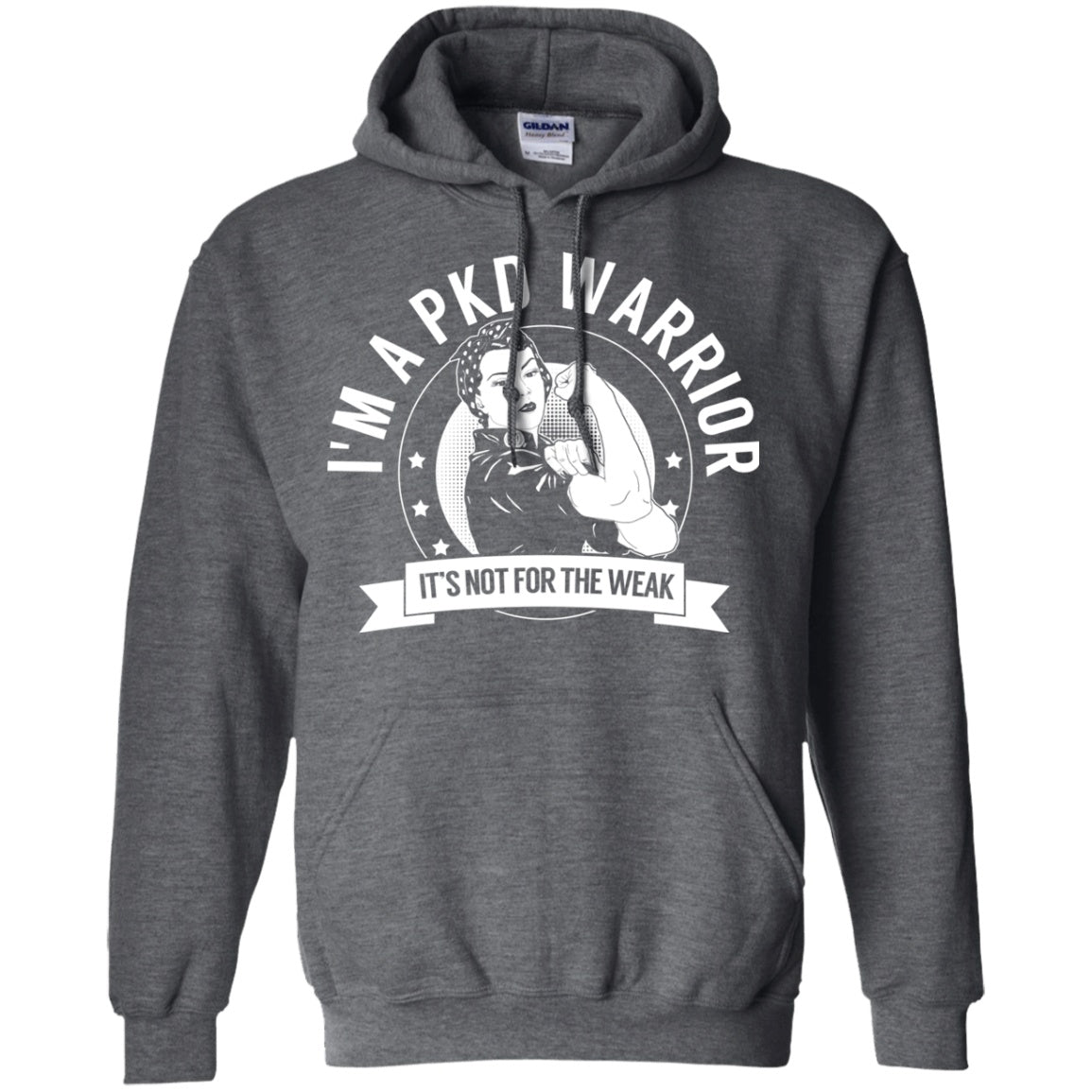 Polycystic Kidney Disease - PKD Warrior NFTW Pullover Hoodie 8 oz. - The Unchargeables