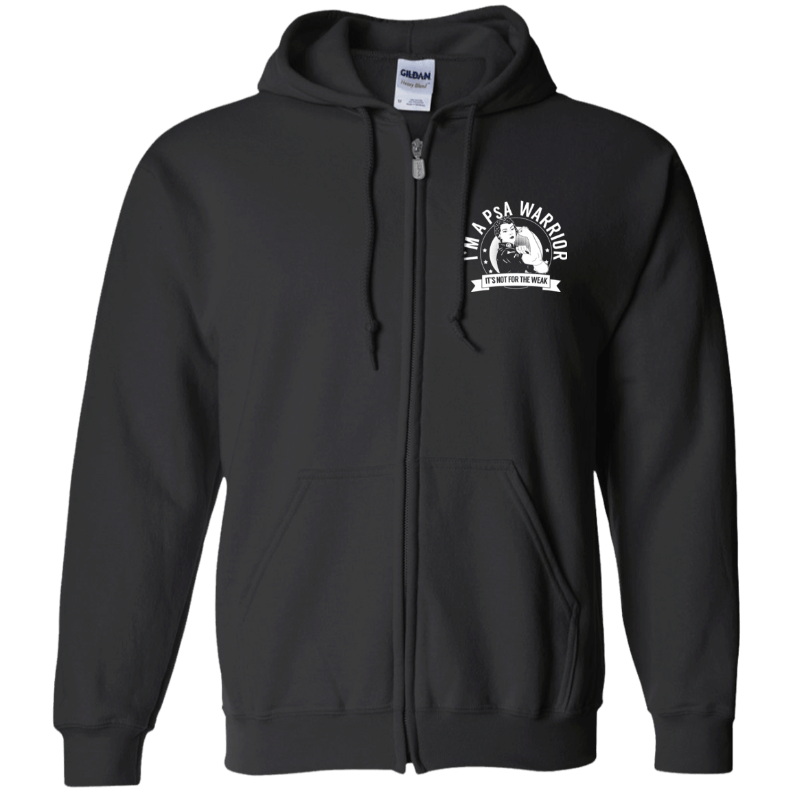 Psoriatic Arthritis - PsA Warrior NFTW Zip Up Hooded Sweatshirt - The Unchargeables