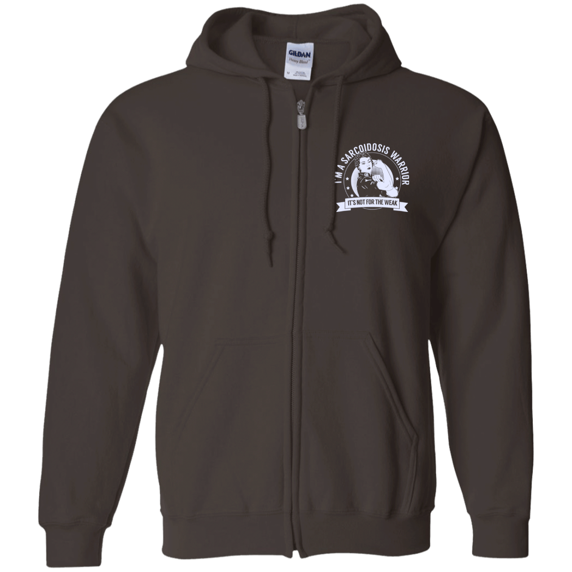 Sarcoidosis Warrior NFTW Zip Up Hooded Sweatshirt - The Unchargeables