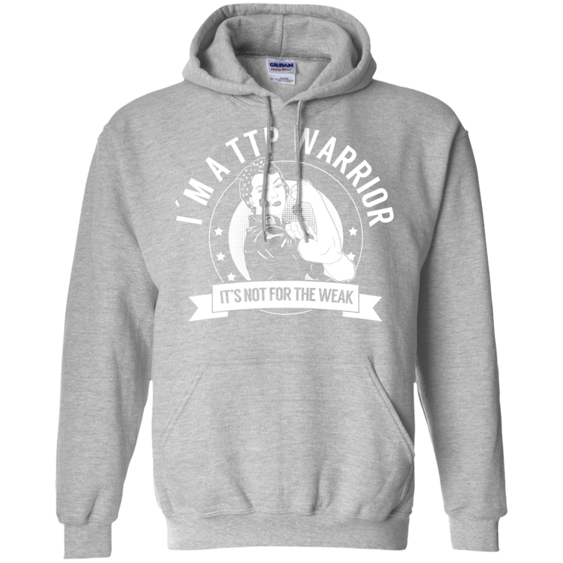 Thrombotic Thrombocytopenic Purpura - TTP Warrior NFTW Pullover Hoodie 8 oz. - The Unchargeables