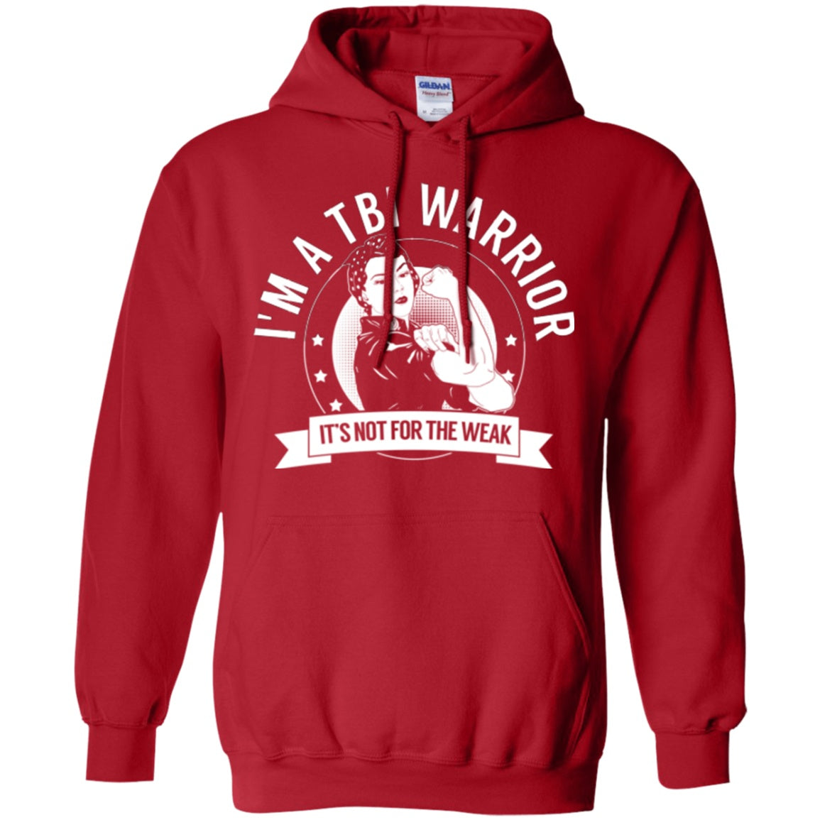 Traumatic Brain Injury - TBI Warrior Not For The Weak Pullover Hoodie 8 oz. - The Unchargeables