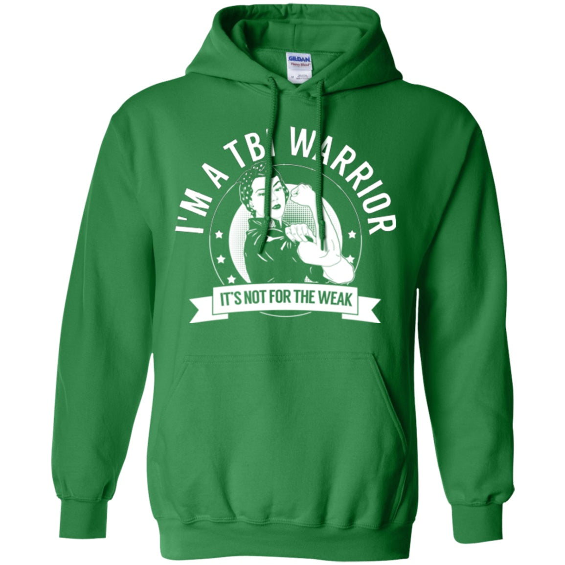 Traumatic Brain Injury - TBI Warrior Not For The Weak Pullover Hoodie 8 oz. - The Unchargeables