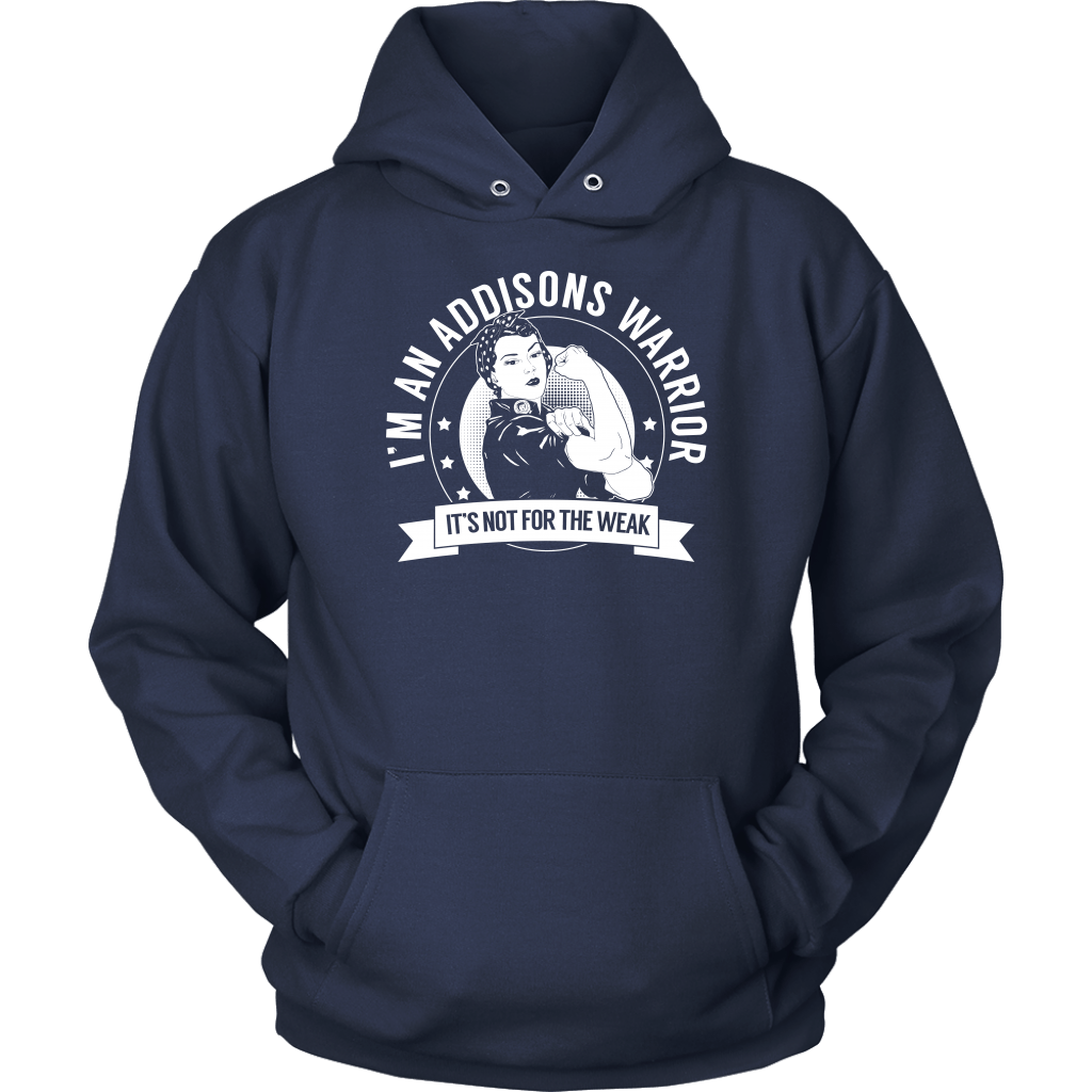 Addison&#39;s Disease Awareness Hoodie Addison&#39;s Warrior NFTW - The Unchargeables