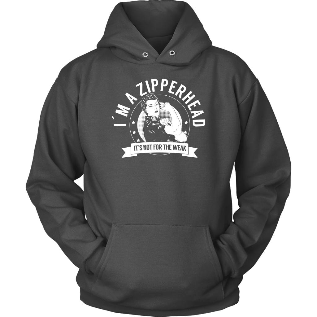 Chiari Malformation Awareness Hoodie I&#39;m A Zipperhead NFTW - The Unchargeables