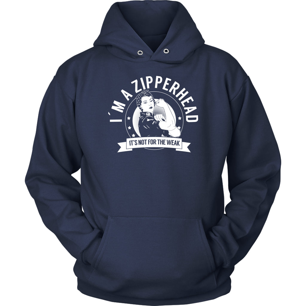 T-shirt - Chiari Malformation Awareness Hoodie I&#39;m A Zipperhead NFTW