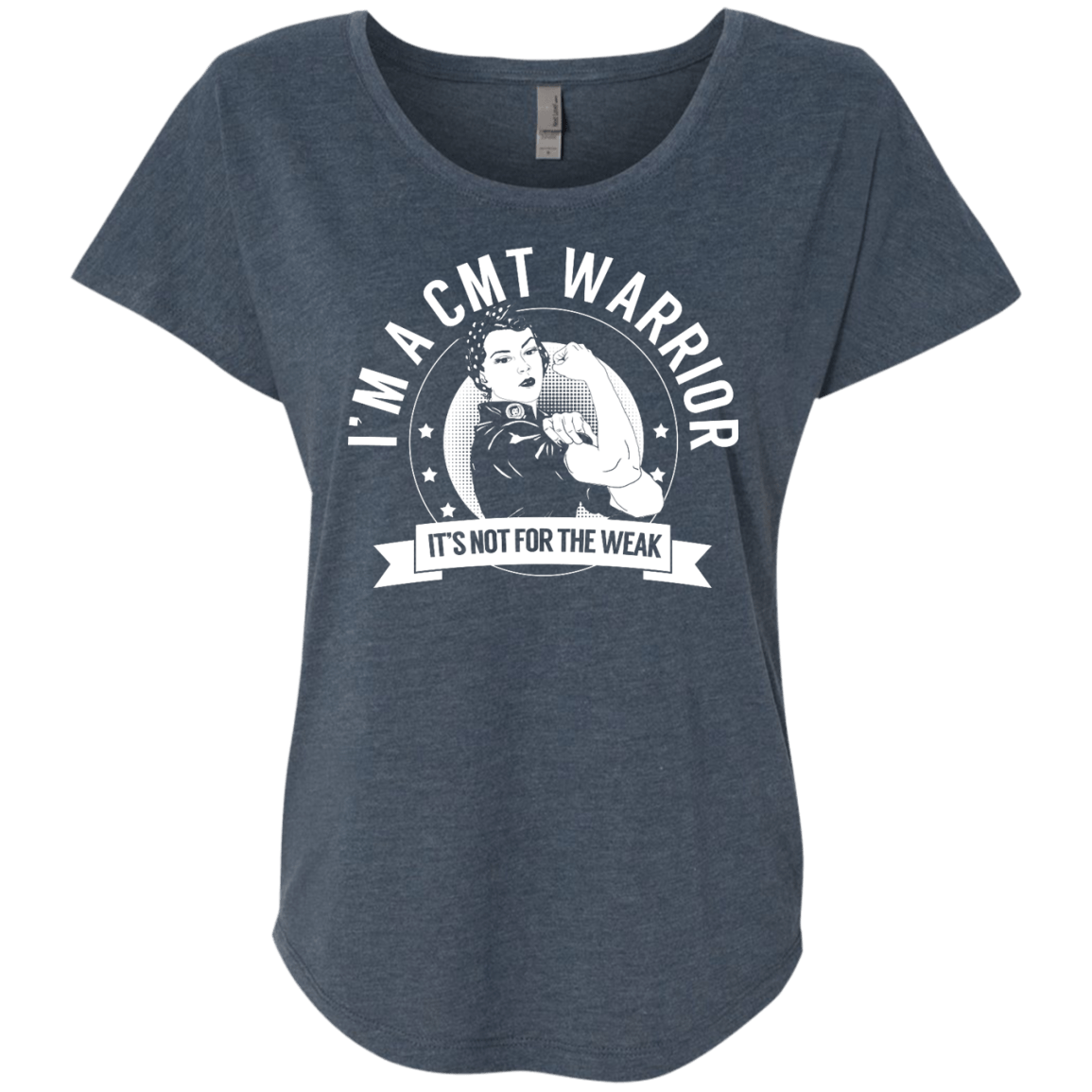 Charcot-Marie-Tooth Disease - CMT Warrior Not For The Weak Dolman Sleeve - The Unchargeables
