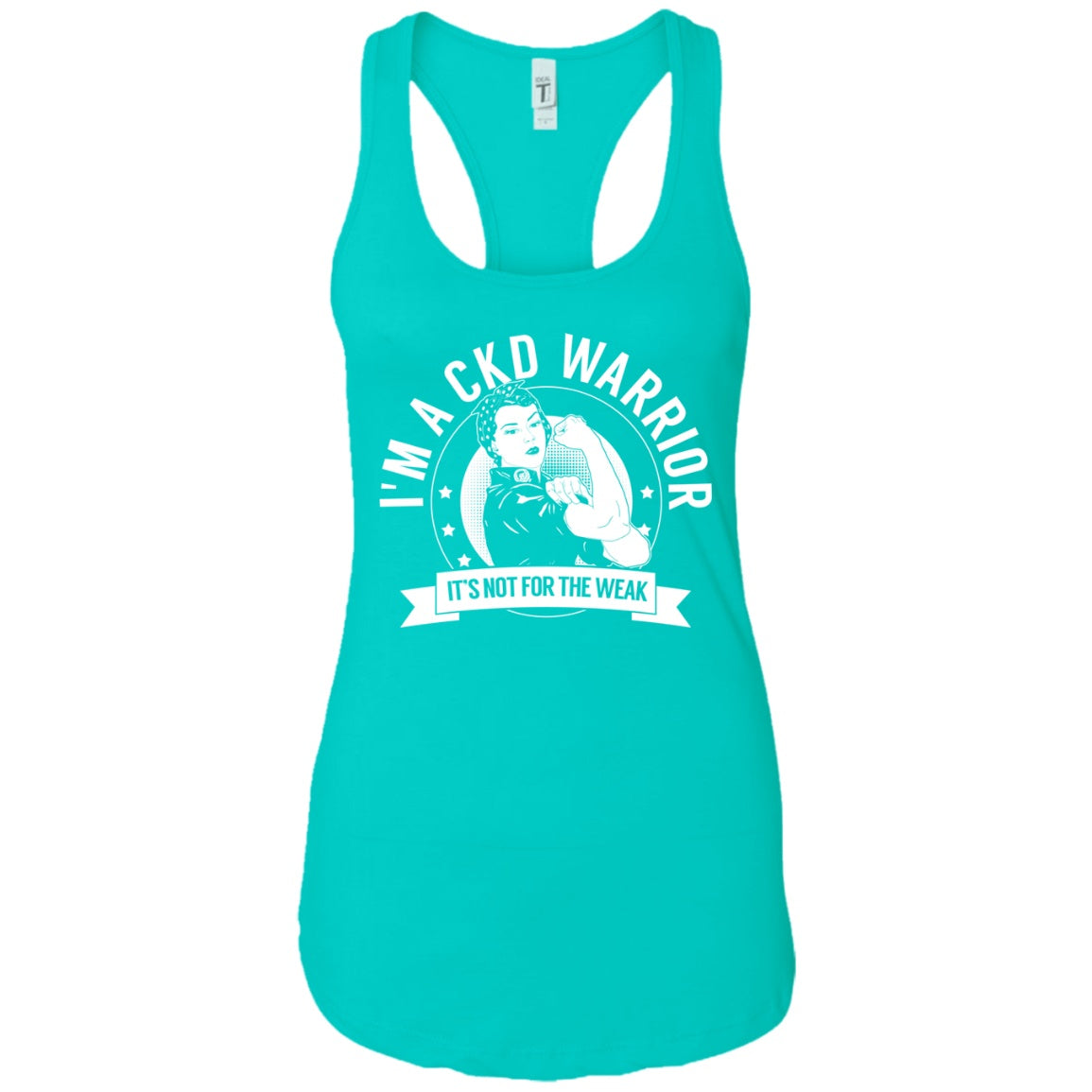 Chronic Kidney Disease - CKD Warrior NFTW Ideal Racerback Tank - The Unchargeables