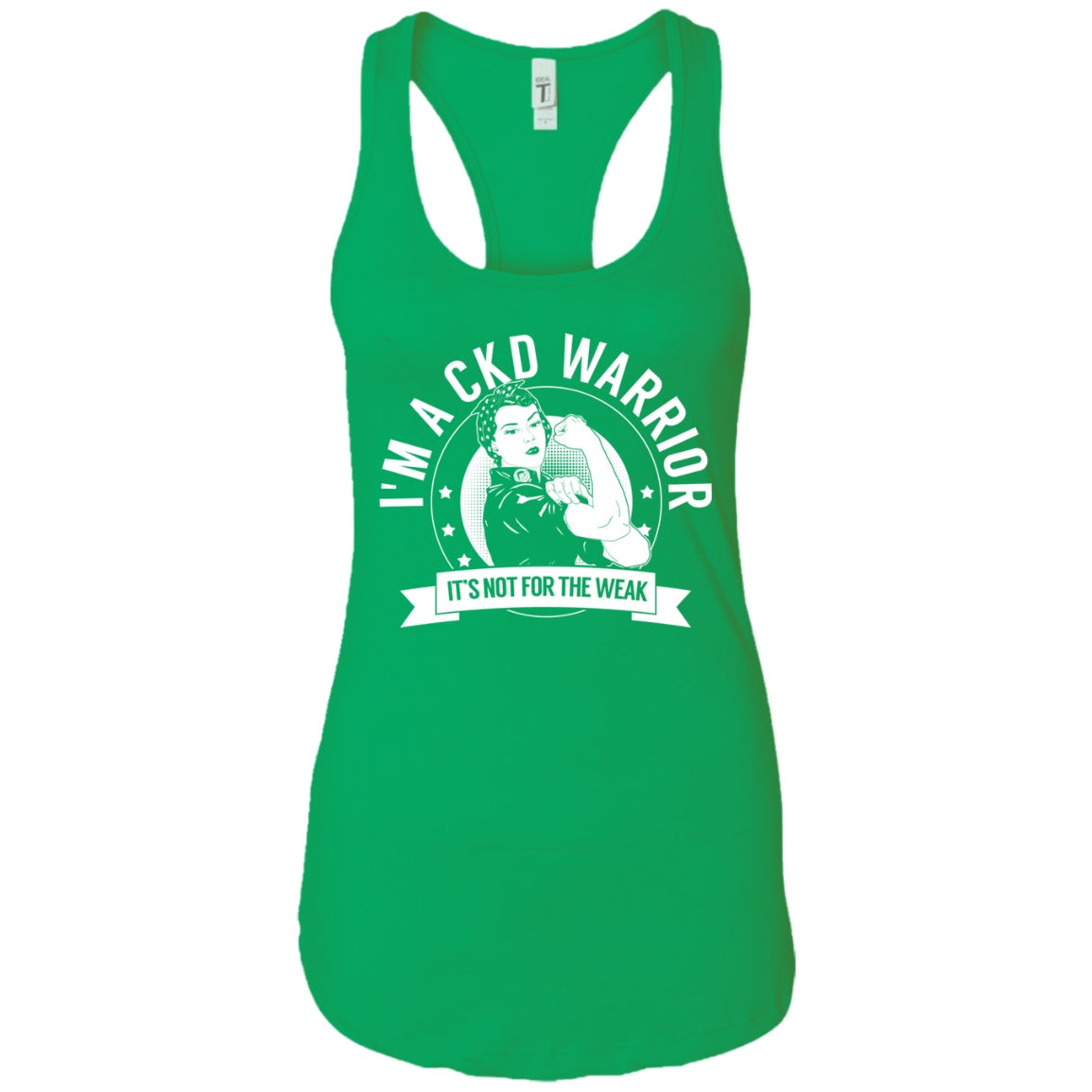 Chronic Kidney Disease - CKD Warrior NFTW Ideal Racerback Tank - The Unchargeables