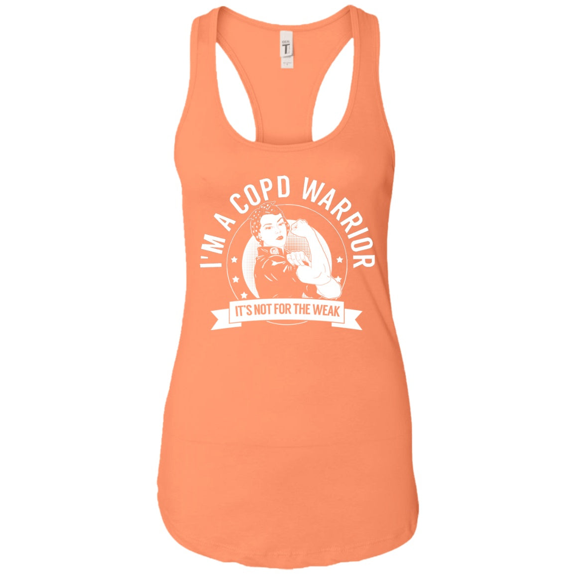 Chronic Obstructive Pulmonary Disease - COPD Warrior NFTW Ideal Racerback Tank - The Unchargeables