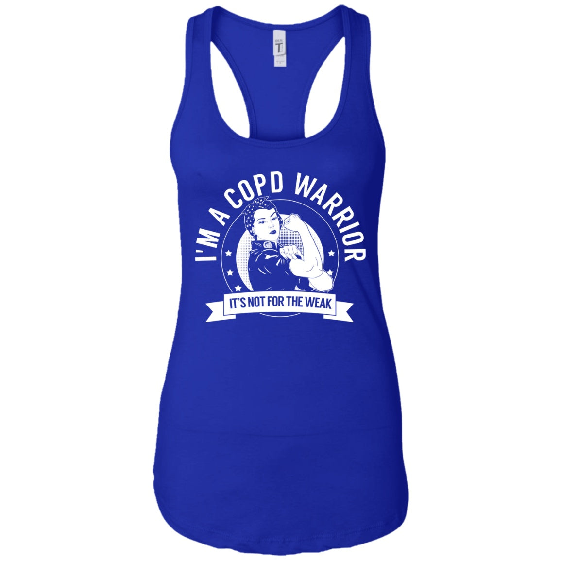 Chronic Obstructive Pulmonary Disease - COPD Warrior NFTW Ideal Racerback Tank - The Unchargeables