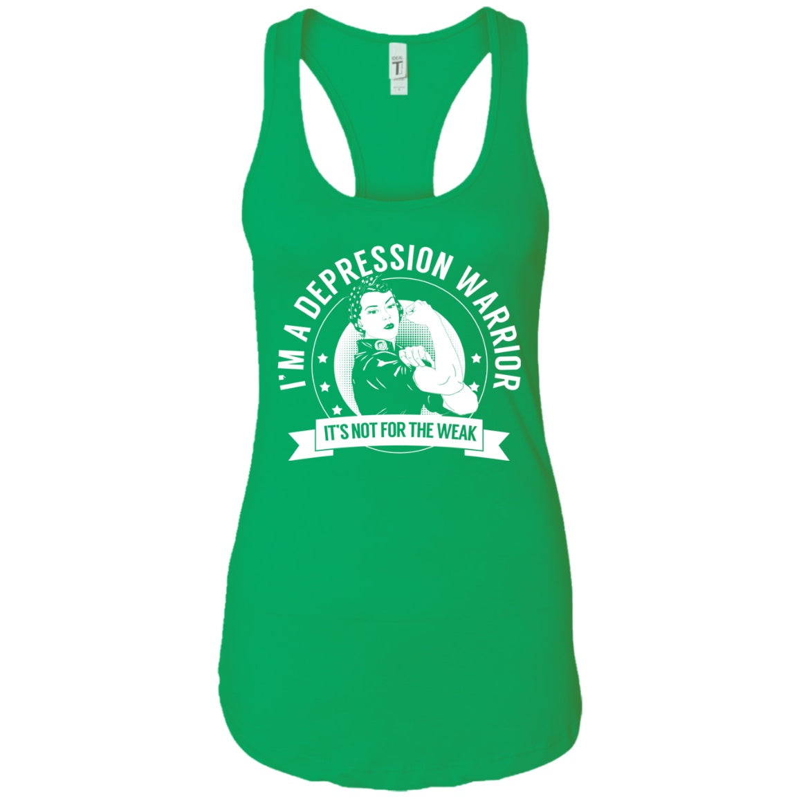 Depression Warrior NFTW Ideal Racerback Tank - The Unchargeables
